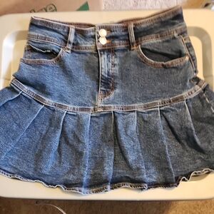 Wild Fable Blue Denim Mini Skirt